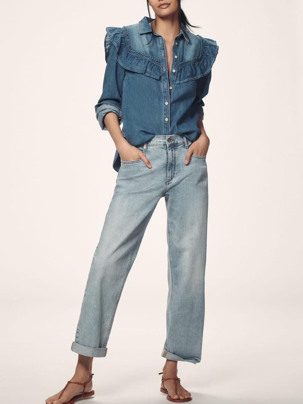 Pilcro Baggy Slim Boyfriend High-Rise Relaxed Jeans size 26